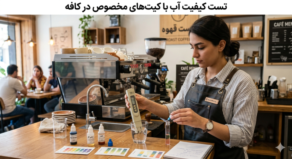  اندازه‌گیری TDS و سختی آب توسط باریستا